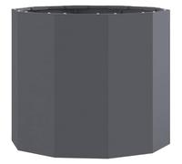 vidaXL Jardinière Anthracite 60 x 60 x 50 cm Acier, Jardins et terrasses, jardinières Modernes en Acier, Pots Ronds, déco de Patio pour Exposer Vos Plantes