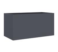 Vidaxl Jardinière Anthracite 62x30x29 Cm Acier Laminé À Froid