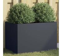 vidaXL Jardinière 841597, bac à fleurs surélevé pour jardin, patio, terrasse, anthracite