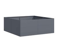 vidaXL Jardinière Anthracite 80x80x30 cm Acier