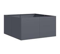 vidaXL Jardinière Anthracite 80x80x40 cm Acier laminé à Froid
