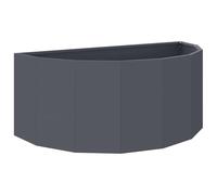 vidaXL Jardinière Anthracite 90 x 45 x 35 cm Acier, Jardinier en Acier, Support de Plantes, déco extérieure, Pot Durable, Accent de Serre, Pot terrasse