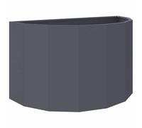 vidaXL Jardinière Anthracite 90 x 45 x 50 cm Acier, Jardinier en Acier, Support de Plantes, déco extérieure, Pot Durable, Accent de Serre, Pot terrasse