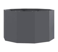 vidaXL Jardinière Anthracite 90 x 90 x 50 cm Acier, Jardins et terrasses, jardinières Modernes en Acier, Pots Ronds, déco de Patio pour Exposer Vos Plantes