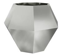 vidaXL Jardinière Argent 100 x 100 x 80 cm Acier galvanisé, Jardin et terrasse, bac à Fleurs Solide, Support rectangulaire, décor d'herbes et Verdure, boîte