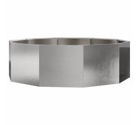 Vidaxl Jardinière Argent 120 X 120 X 35 Cm Acier Inoxydable
