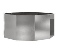 Vidaxl Jardinière Argent 120 X 120 X 50 Cm Acier Inoxydable