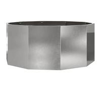 Vidaxl Jardinière Argent 120 X 120 X 50 Cm Acier Inoxydable