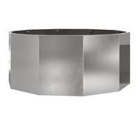 Vidaxl Jardinière Argent 120 X 120 X 50 Cm Acier Inoxydable