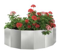 vidaXL Jardinière Argent 120 x 60 x 35 cm Acier galvanisé, Jardinier en Acier, Support de Plantes, déco extérieure, Pot Durable, Accent de Serre, Pot terrasse