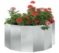 vidaXL Jardinière 120 x 60 x 50 cm Acier galvanisé Argent
