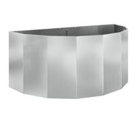 vidaXL Jardinière Argent 120 x 60 x 50 cm Acier galvanisé, Jardinier en Acier, Support de Plantes, déco extérieure, Pot Durable, Accent de Serre, Pot terrasse