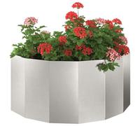 vidaXL Jardinière Argent 120 x 60 x 50 cm Acier Inoxydable, Jardinier en Acier, Support de Plantes, déco extérieure, Pot Durable, Accent de Serre, Pot terrasse