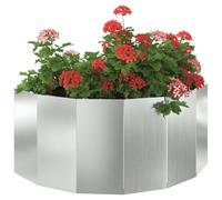 vidaXL Jardinière Argent 90 x 45 x 35 cm Acier galvanisé, Jardinier en Acier, Support de Plantes, déco extérieure, Pot Durable, Accent de Serre, Pot terrasse
