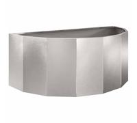 vidaXL Jardinière Argent 90 x 45 x 35 cm Acier Inoxydable, Jardinier en Acier, Support de Plantes, déco extérieure, Pot Durable, Accent de Serre, Pot terrasse