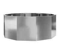 Vidaxl Jardinière Argent 90 X 90 X 35 Cm Acier Galvanisé