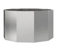 vidaXL Jardinière Argent 90 x 90 x 50 cm Acier inoxydable pour jardins et terrasses