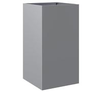 Vidaxl Jardinière Argenté 42x38x75 Cm Acier Galvanisé