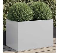 vidaXL Jardinière argenté 62x40x39 cm Acier galvanisé