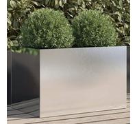 Jardinière argenté 62x40x39 cm acier inoxydable841599