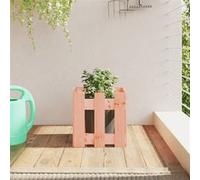 vidaXL Jardinière avec design de clôture 30x30x30 cm Douglas massif832445 G