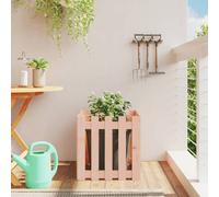 Vidaxl Jardinière Avec Design De Clôture 50x50x50 Cm Douglas Massif