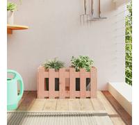 vidaXL Jardinière avec design de clôture 60x30x30 cm douglas massif 832470 Rose G