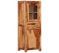 Jardinière avec Design de Clôture, Bac à Fleurs, Pot de Plantes, Boîte à Fleurs Jardin Patio Terrasse, Marron 70x70x70 cm Bois de Pin Imprégné