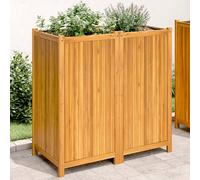 Vidaxl Jardinière Avec Doublure 100x50x100 Cm Bois Massif D'acacia