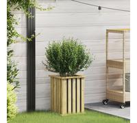 Vidaxl Jardinière Avec Doublure 33x33x45 Cm Bois De Pin Imprégné