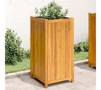 Jardinière avec doublure 50x50x100 cm bois massif d'acacia366447