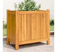 Vidaxl Jardinière Avec Doublure 54x31x50 Cm Bois Massif D'acacia