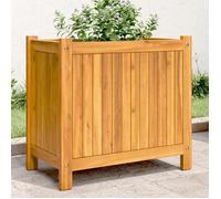 vidaXL Jardinière avec doublure Lit surélevé Bac à fleurs Jardin Patio 54x31x50 366431