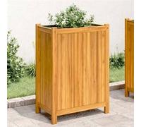 vidaXL Jardinière surélevée avec doublure 54x31x75 cm Bois massif d'acacia