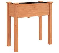 vidaXL Jardinière 364231 avec doublure marron 71x37x76 cm bois massif de sapin