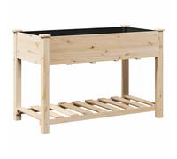 Jardinière Vidaxl Avec Étagère 115x59x76 Cm En Bois Massif De Sapin