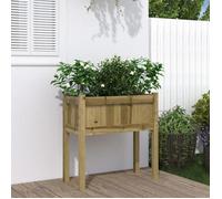 Vidaxl Jardinière Avec Pieds 70x31x70 Cm Bois De Pin Imprégné