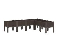 vidaXL Jardinière avec Pieds Marron 160x120x42 cm PP