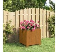 vidaXL Jardinière avec pieds Rouillé 32x30x33 cm Acier corten 823678 Marron G