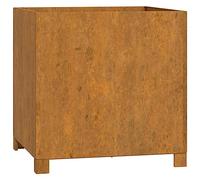 vidaXL Jardinière sur pieds Bac à fleurs Acier Corten rouillé 49x47x50 cm