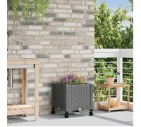 vidaXL Jardinière avec Roues Gris clair 40 x 40 x 48 cm PP 3422912