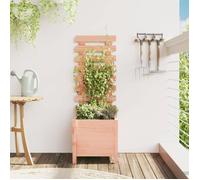 vidaXL Bac à plantes avec treillis 39x39,5x114 cm Bois massif Douglas