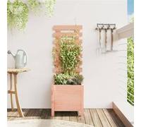vidaXL Jardinière avec support 39x39,5x114 cm bois massif douglas 832520 Rose G