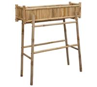 Vidaxl Jardinière Avec Support Naturel 100 X 38 X 114 Cm Bambou