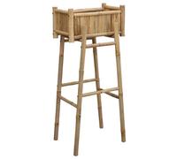 Vidaxl Jardinière Avec Support Naturel 50 X 38 X 114 Cm Bambou