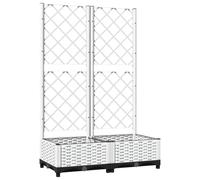vidaXL Jardinière avec Treillis, Pot de Fleurs, Lit Surélevé de Jardin, Boîte de Plantation, Bac à Plante Patio Extérieur, Blanc 80x40x121,5 cm PP Blanc https://www.fnac.com/mp48588799/vidaXL-Jardiniere-avec-treillis-Blanc-80x40x121-5-cm-PP/w-4?oref=f2a4d67f-d43b-7b8d-81aa-3e7a36b10323