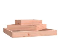 vidaXL Jardinière, Bac à Fleurs à 3 Niveaux, Lit Surélevé, Support de Plantes, Boîte à Fleurs, Décoration de Jardin Patio Terrasse, Marron Bois de Douglas Massif