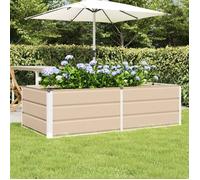 Vidaxl Jardinière Ivoire 160 X 80 X 45 Cm Acier