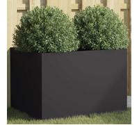 Vidaxl Jardinière Noir 62x47x46 Cm Acier Laminé À Froid
