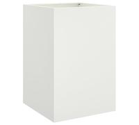 Vidaxl Jardinière Blanc 52x48x75 Cm Acier Laminé À Froid
